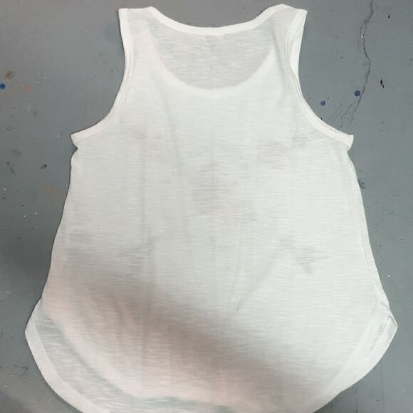 Size Small Rosie Harlow White Scoop Neck Tank Top - Picture 2 of 3